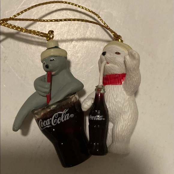 Other - SALE 4 for $15 Mini coke Christmas ornaments